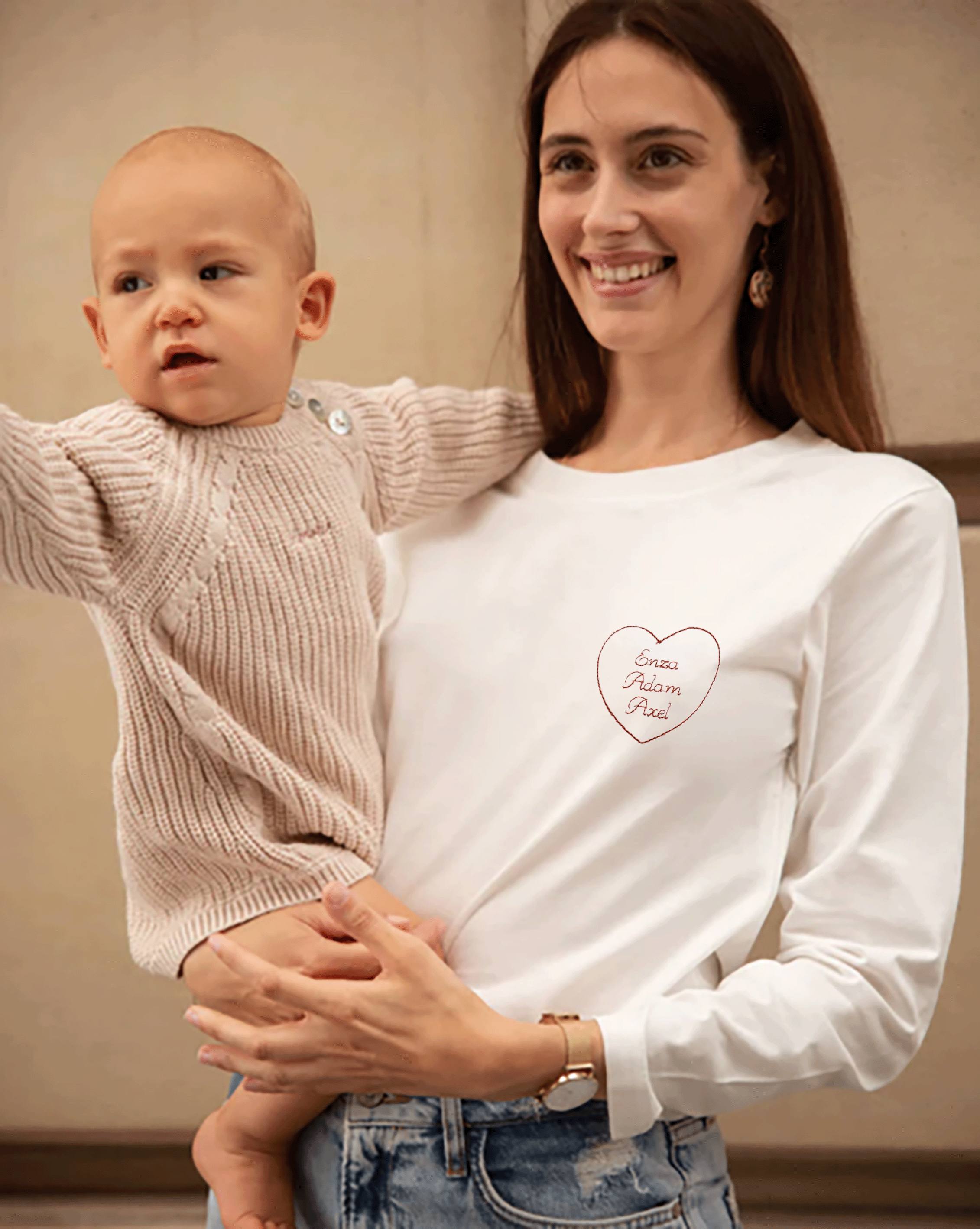 Breastfeeding t-shirt COEUR A COEUR long sleeves