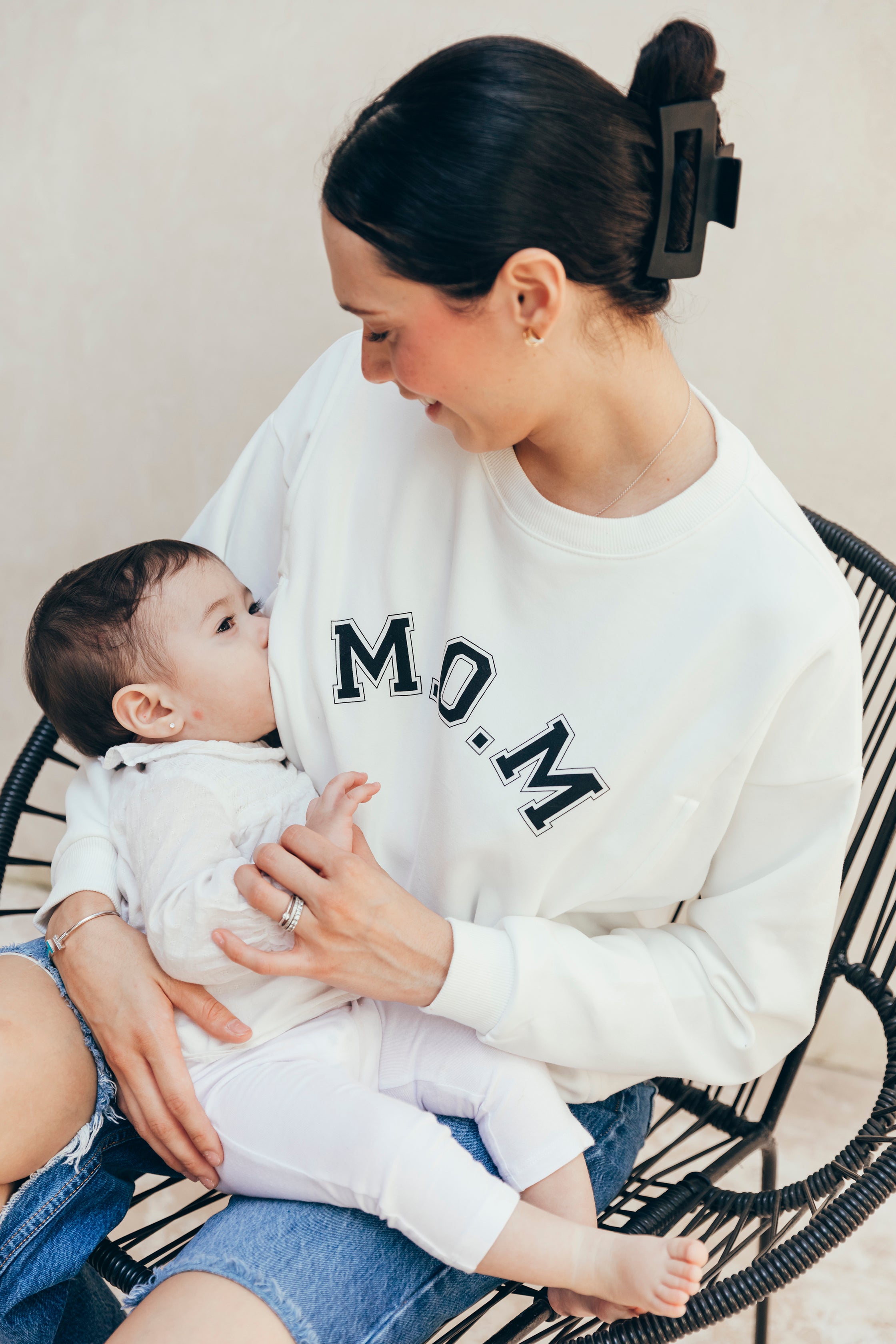 Sweat-shirt d'allaitement MOM