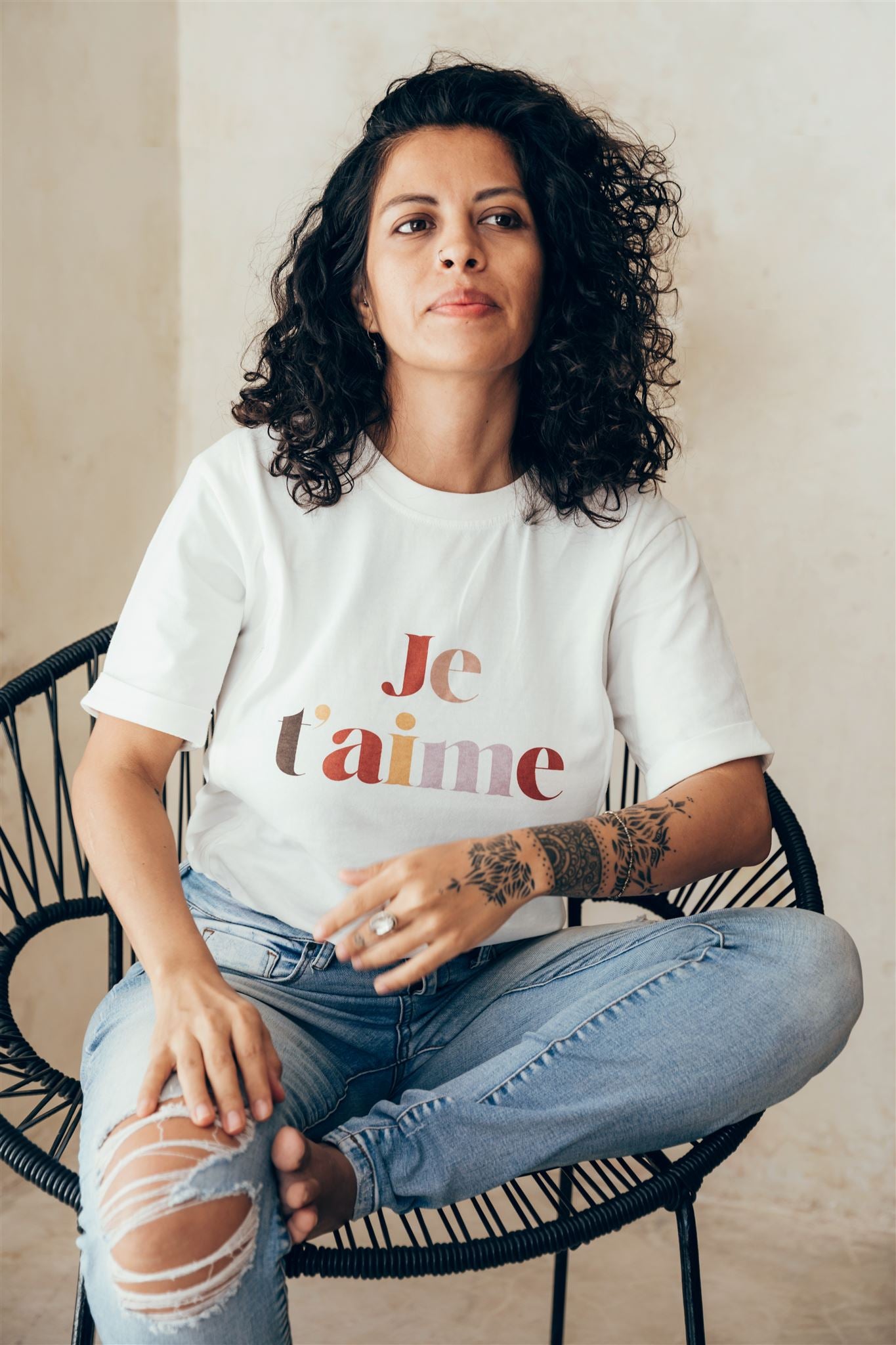 T-shirt d'allaitement JE T'AIME