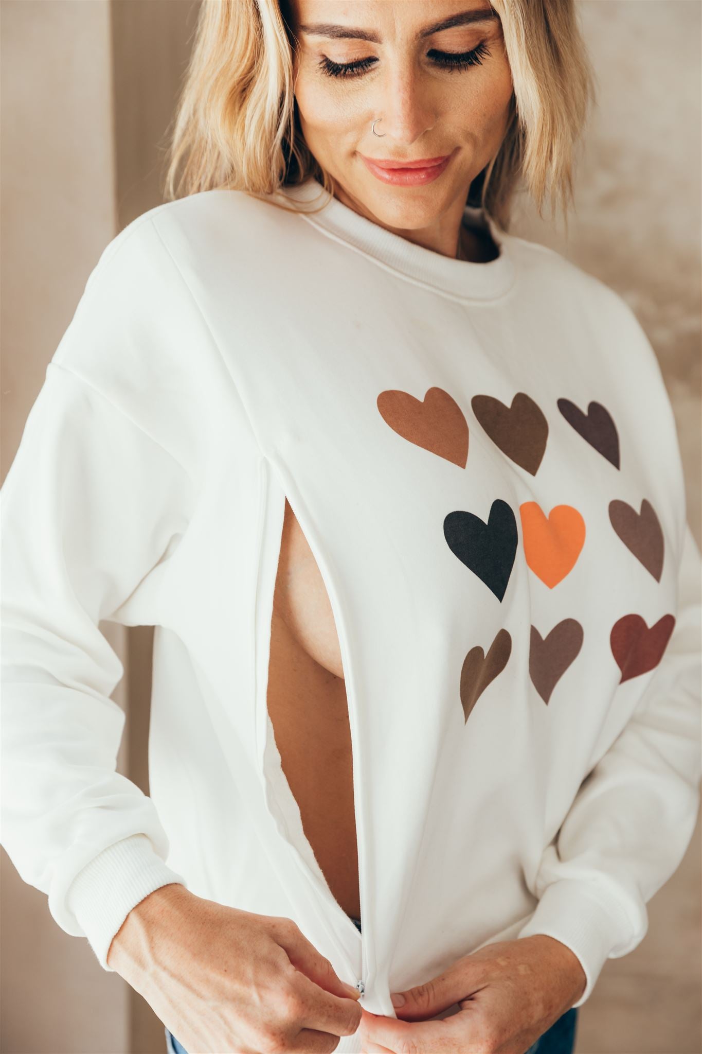 <tc>HEARTS nursing sweatshirt</tc>