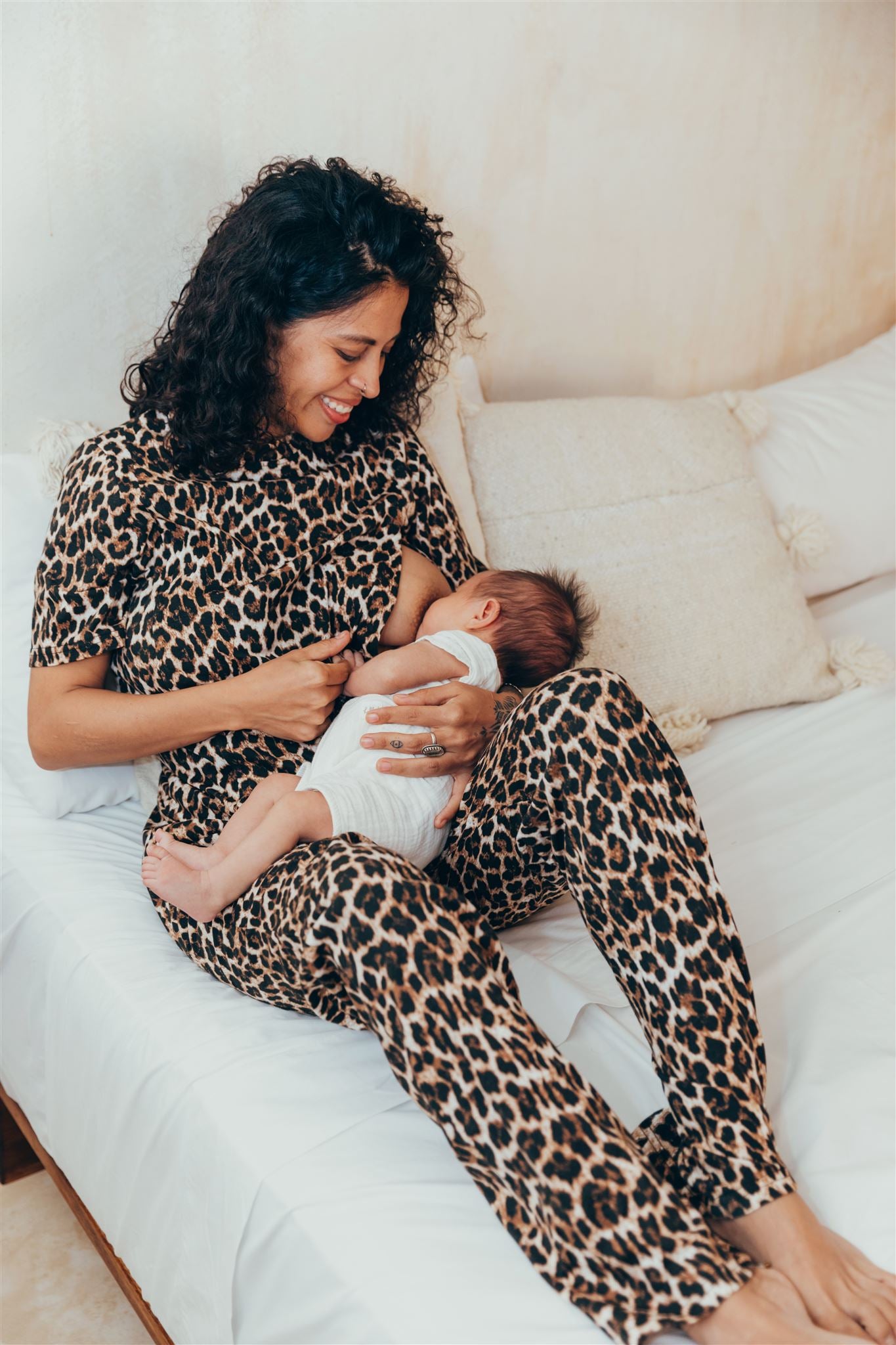 Breastfeeding pyjamas LEOPARD 