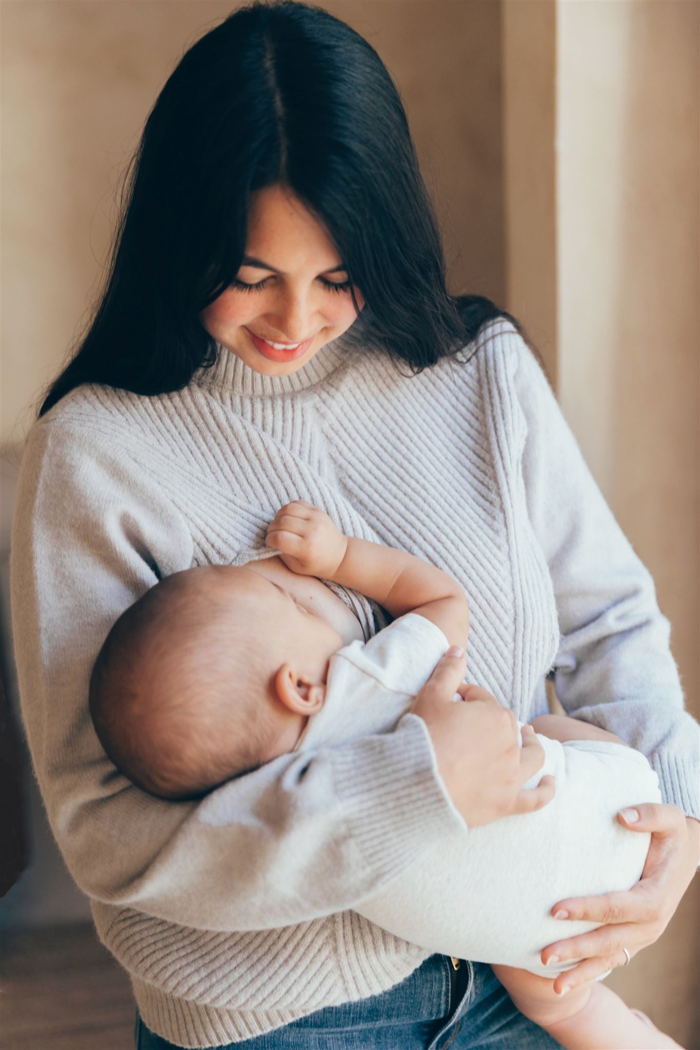 Gray ALMA nursing sweater