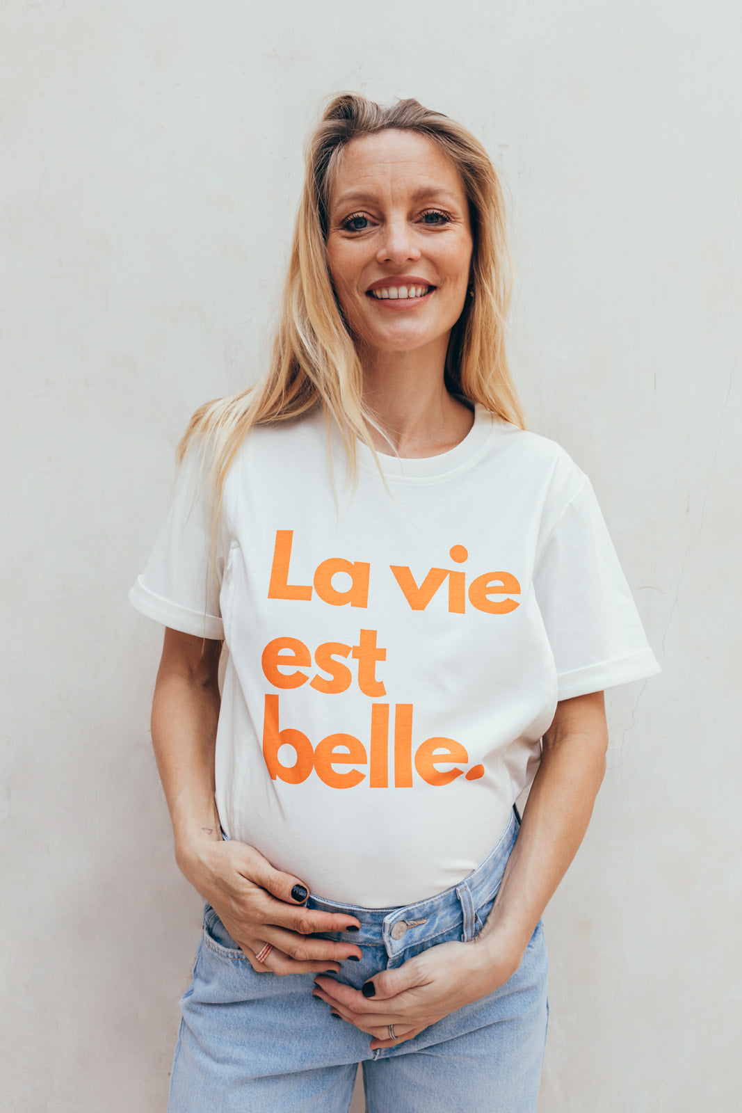 T-shirt d'allaitement LA VIE EST BELLE