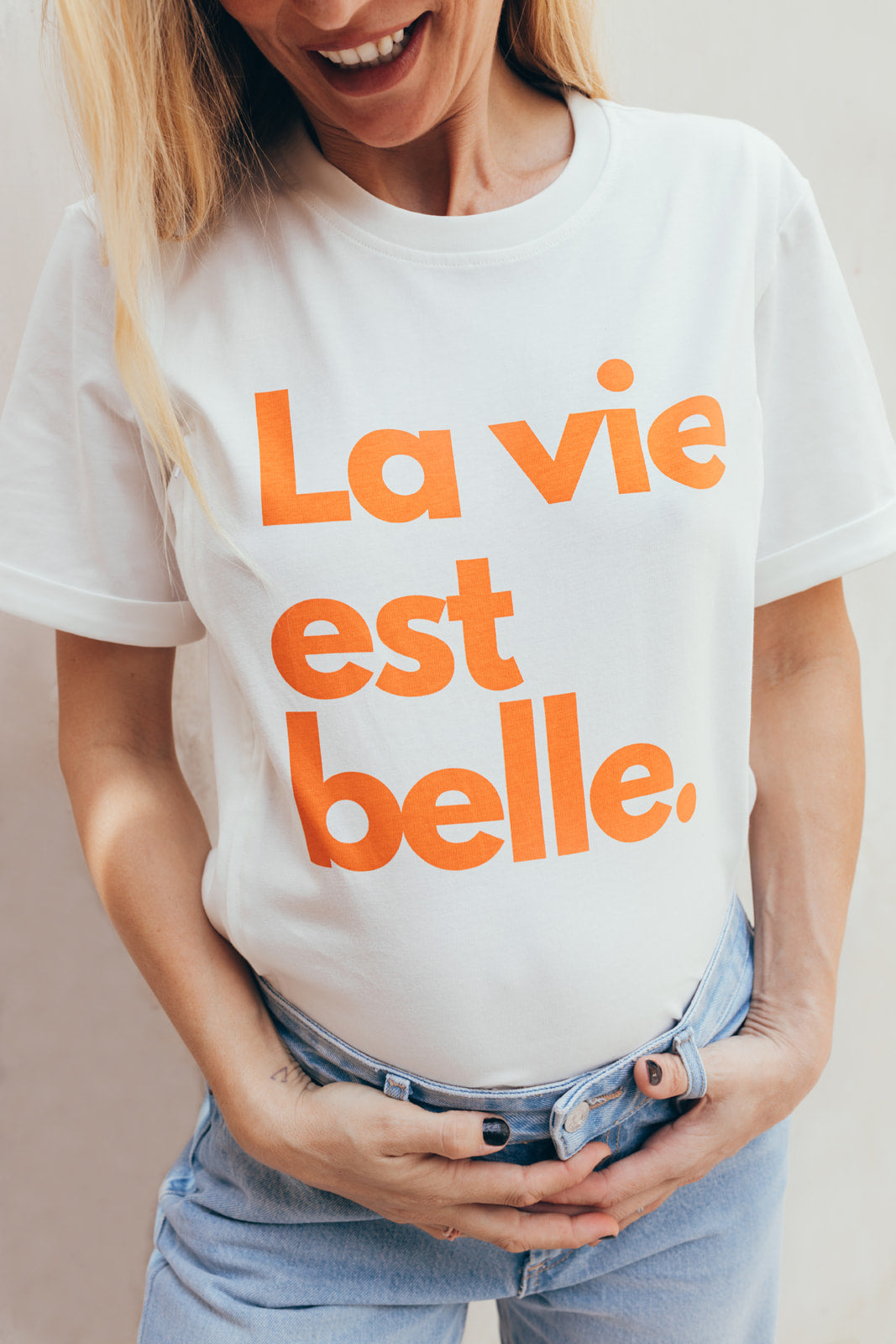 T-shirt d'allaitement LA VIE EST BELLE