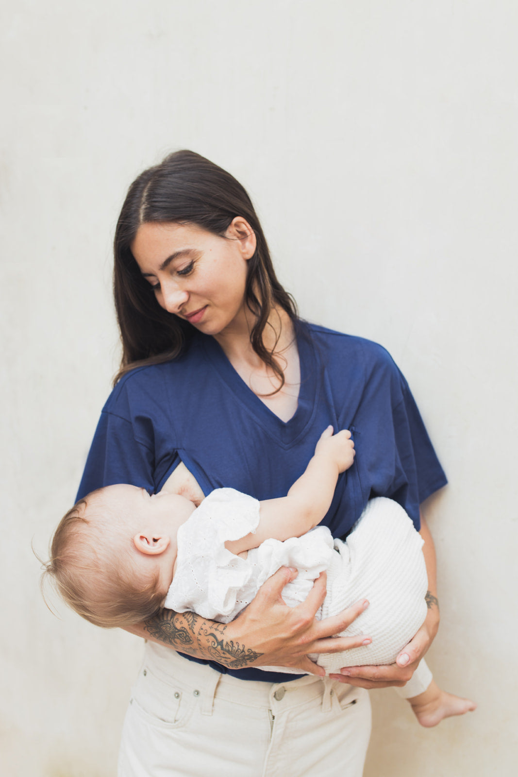 Breastfeeding t-shirt MARINE