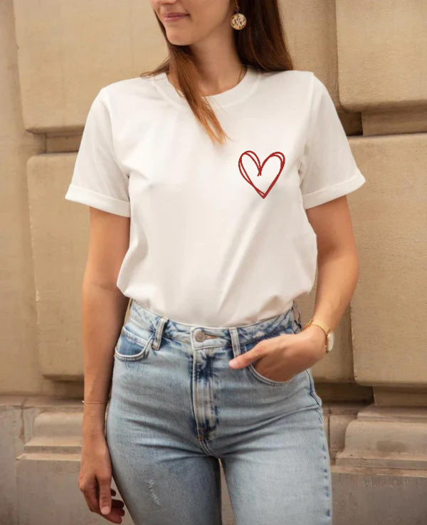 T-shirt d'allaitement RED HEART